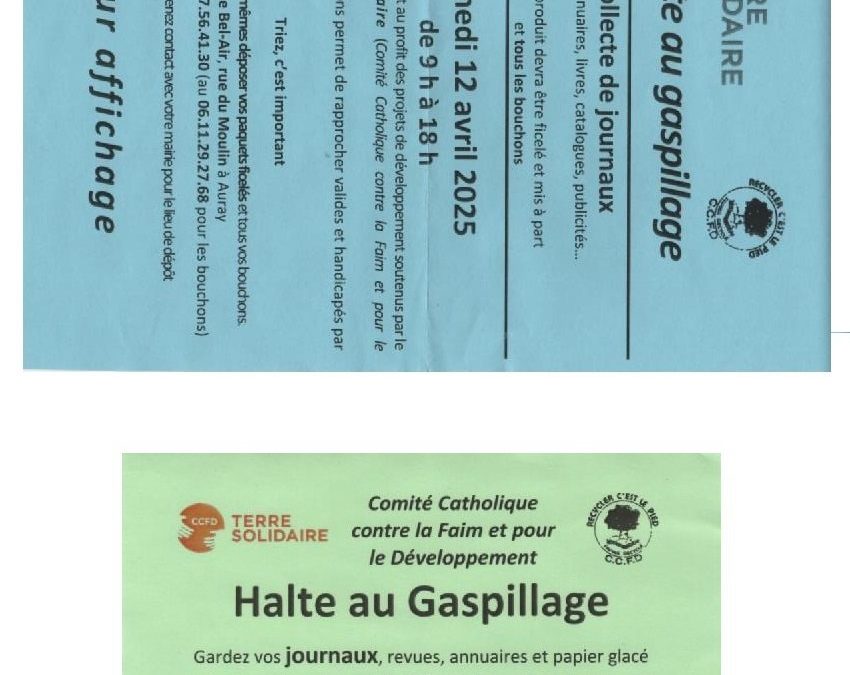 Halte au gaspillage : Ramassage de journaux📢
