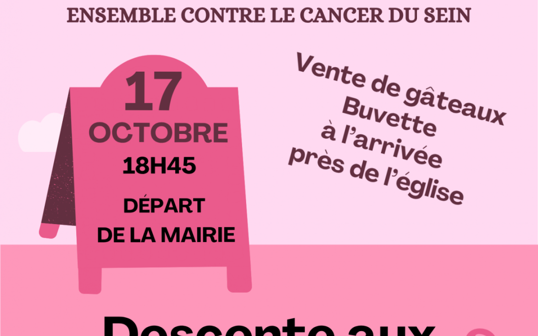 OCTOBRE ROSE descente aux lampions à Landévant💗💗🏮