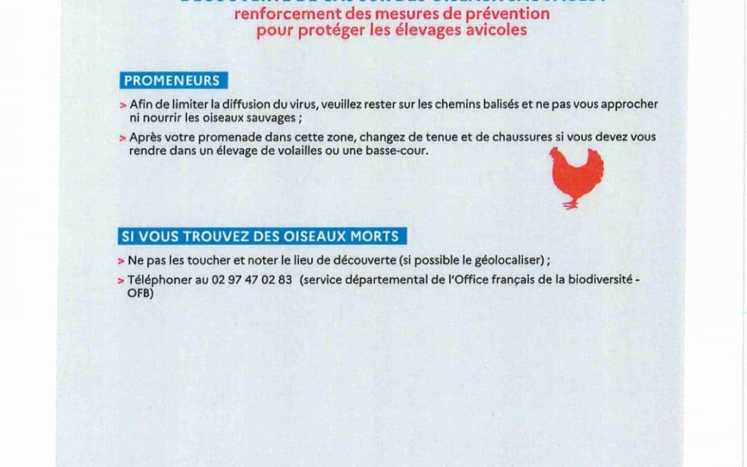 Lutte contre l’Influenza aviaire📢
