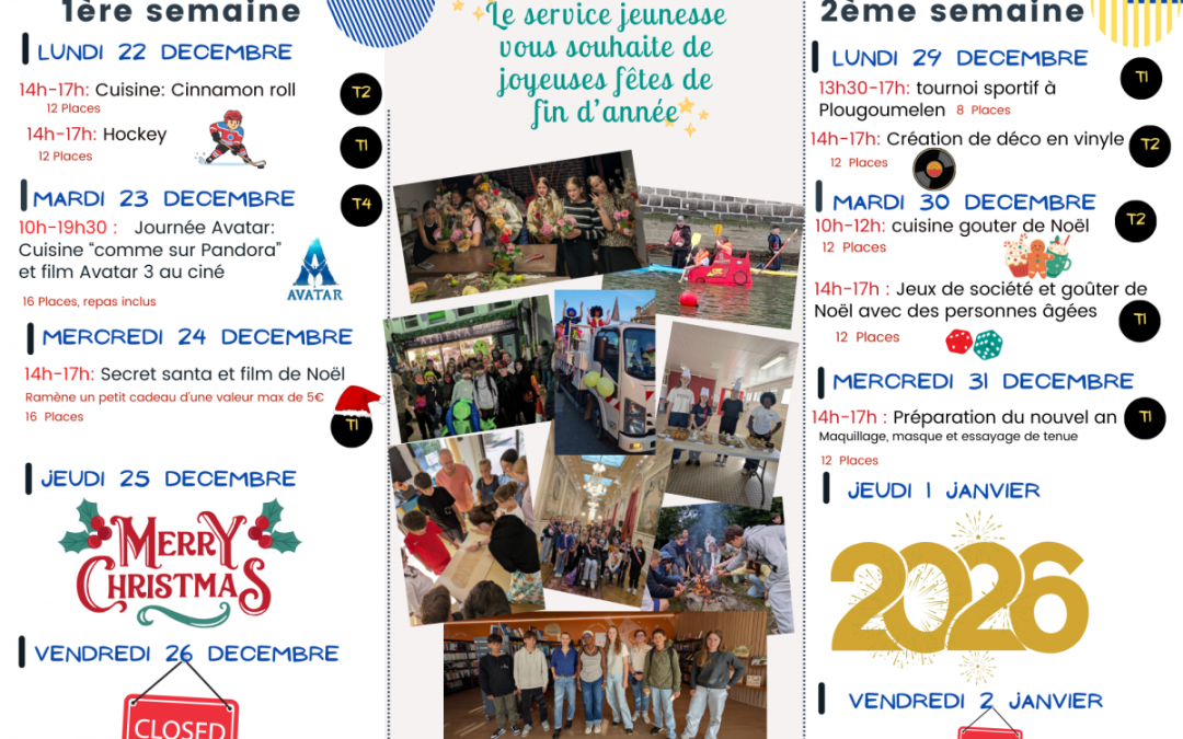 Programme vacances de Noël